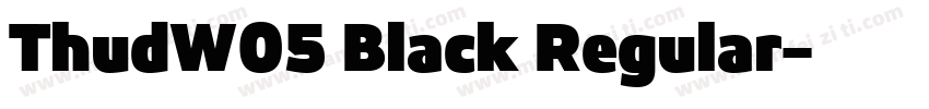 ThudW05 Black Regular字体转换